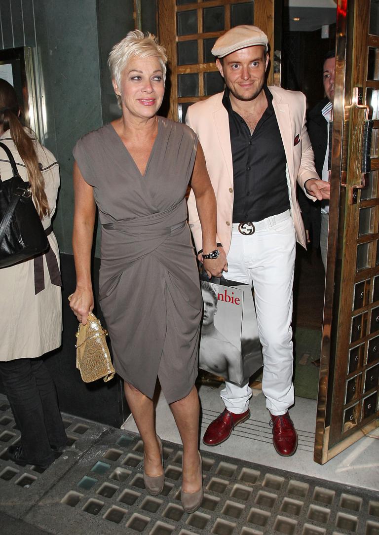 Denise Welch New Husband Made Me Work Out On Honeymoon Denise Welch And Boyfriend Lincoln Townley Leaving The Ivy Restaurant London