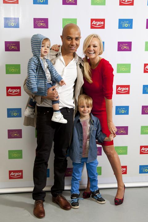 Emma Bunton To Set Wedding Date In New Year Emma Bunton And Jade Jones With Children Tate Left Beau Right