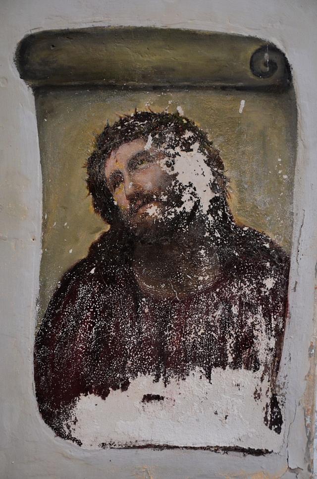 Jesus Christ fresco painting ruined by botched restoration attempt