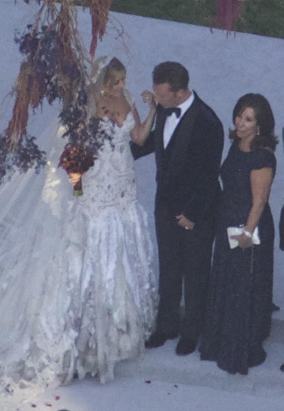 Showbiz Celebrity Weddings September 2017 Holly Valance Wears A Lace J Aton Couture Wedding Dress While Groom Candy Wore