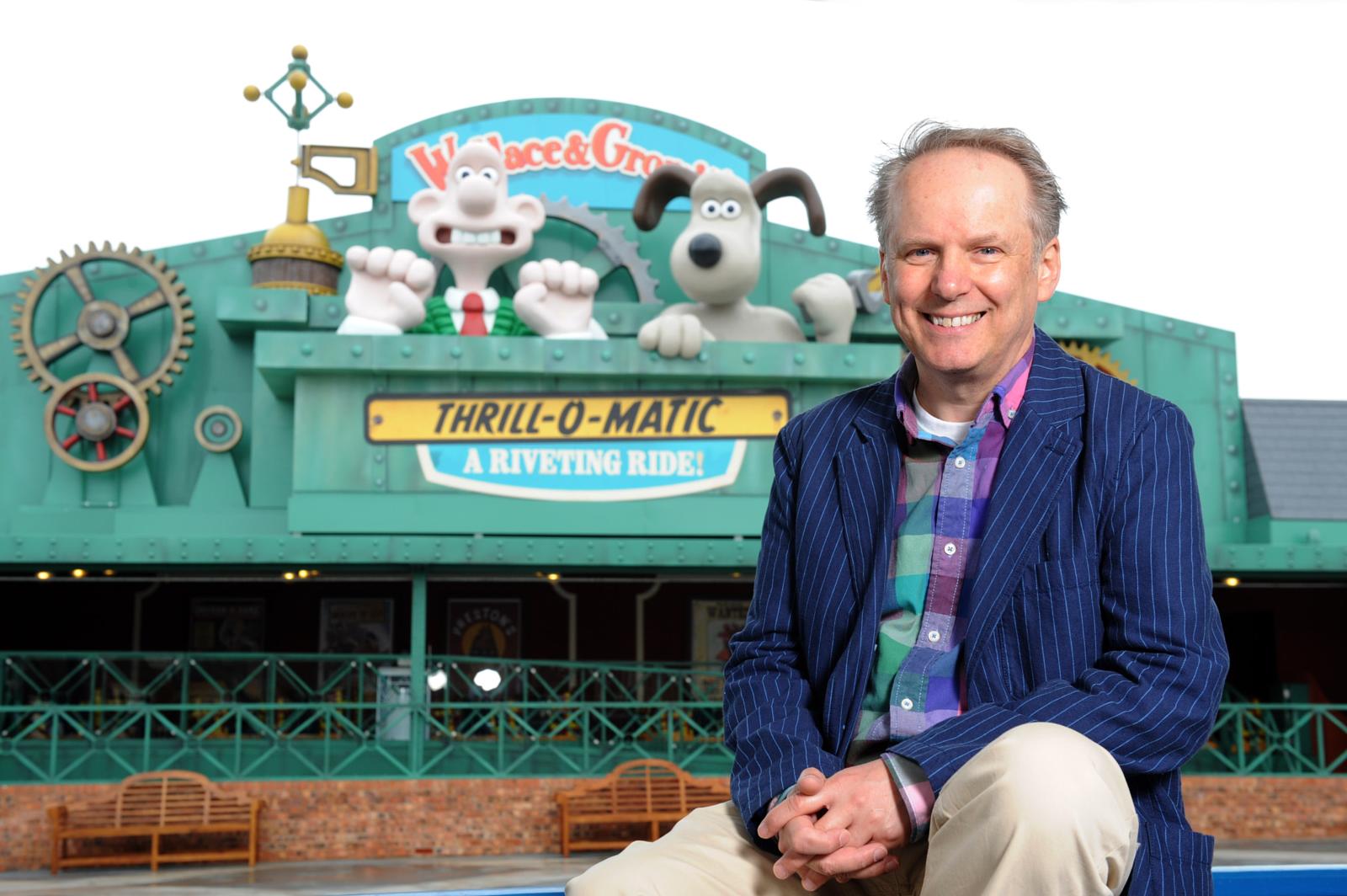 'Wallace & Gromit' ride opened by show creator Nick Park in Blackpool