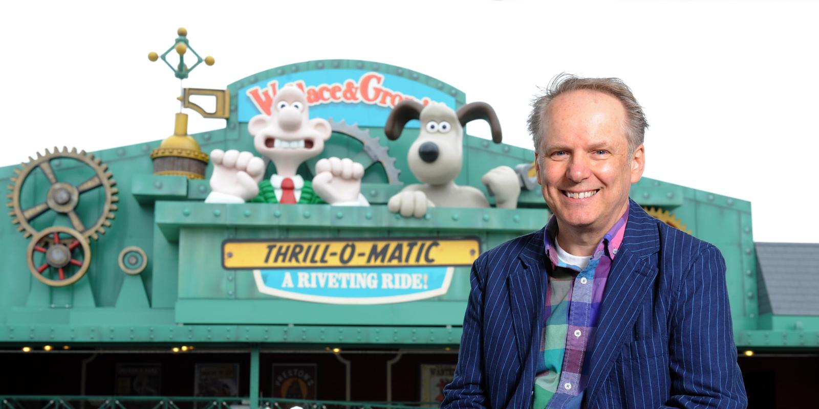 'Wallace & Gromit' ride opened by show creator Nick Park in Blackpool