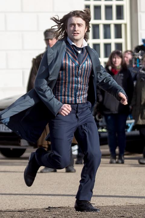 Daniel Radcliffe Sports Long Hair Filming Frankenstein Movie In London Daniel Radcliffe Shooting Scenes For The Film Remake Of 39 Frankenstein