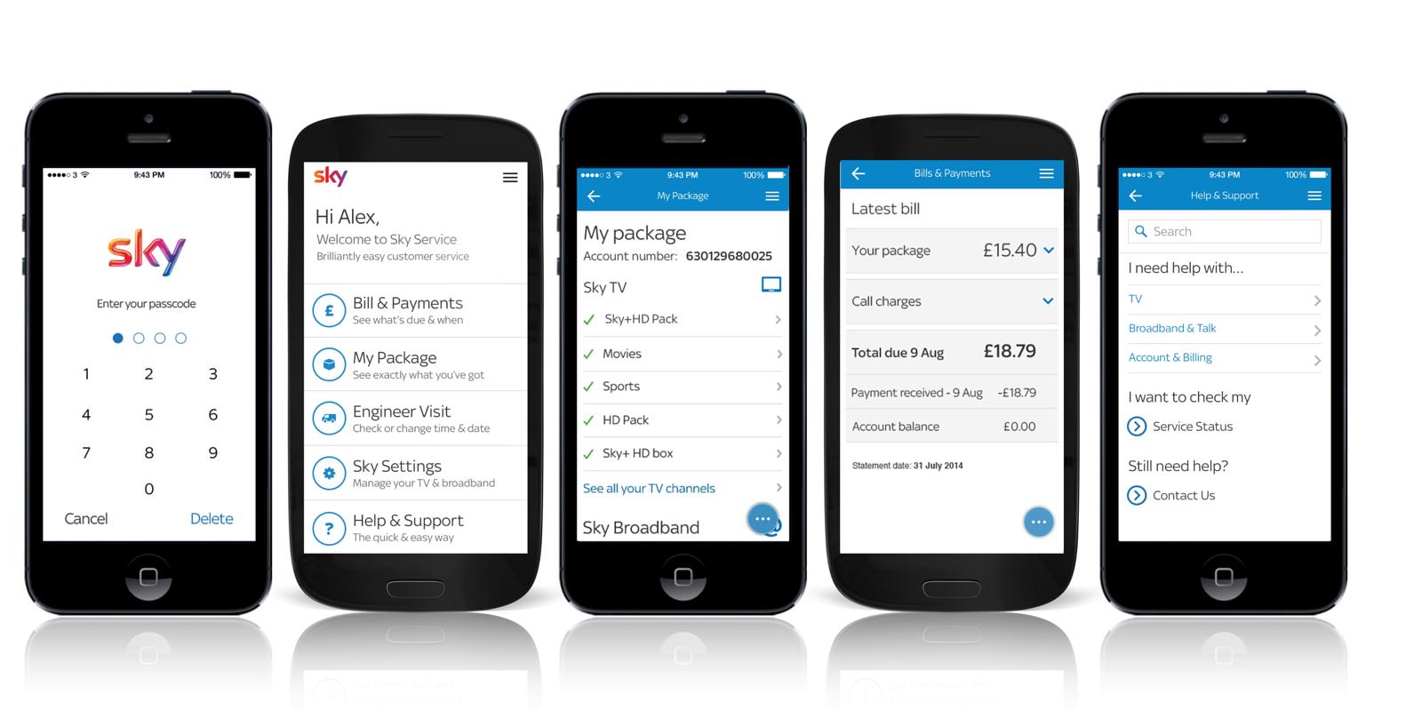 Phone Sky App For Android Phone sky service app lets users manage account on the move