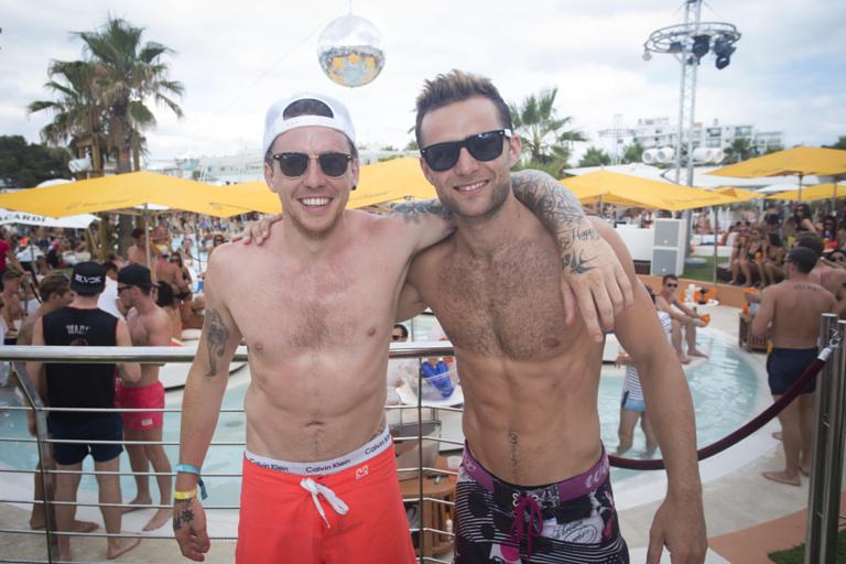 Spy Mcbusted Strip Off And Party For Danny Jones Stag Do Danny Jones And Harry Judd At Ocean Beach Ibiza