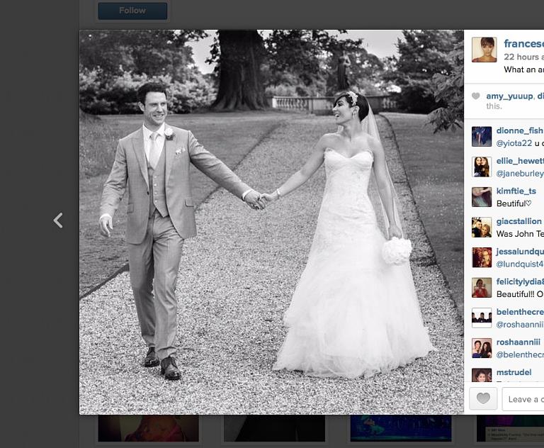 Strictly Come Dancing S Frankie Bridge Shares Wedding Photos On Frankie Bridge Wayne