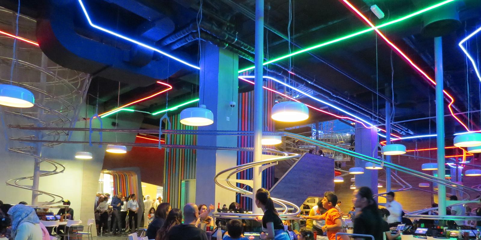 Who needs waiters? Roller Coaster Restaurant brings food to your table