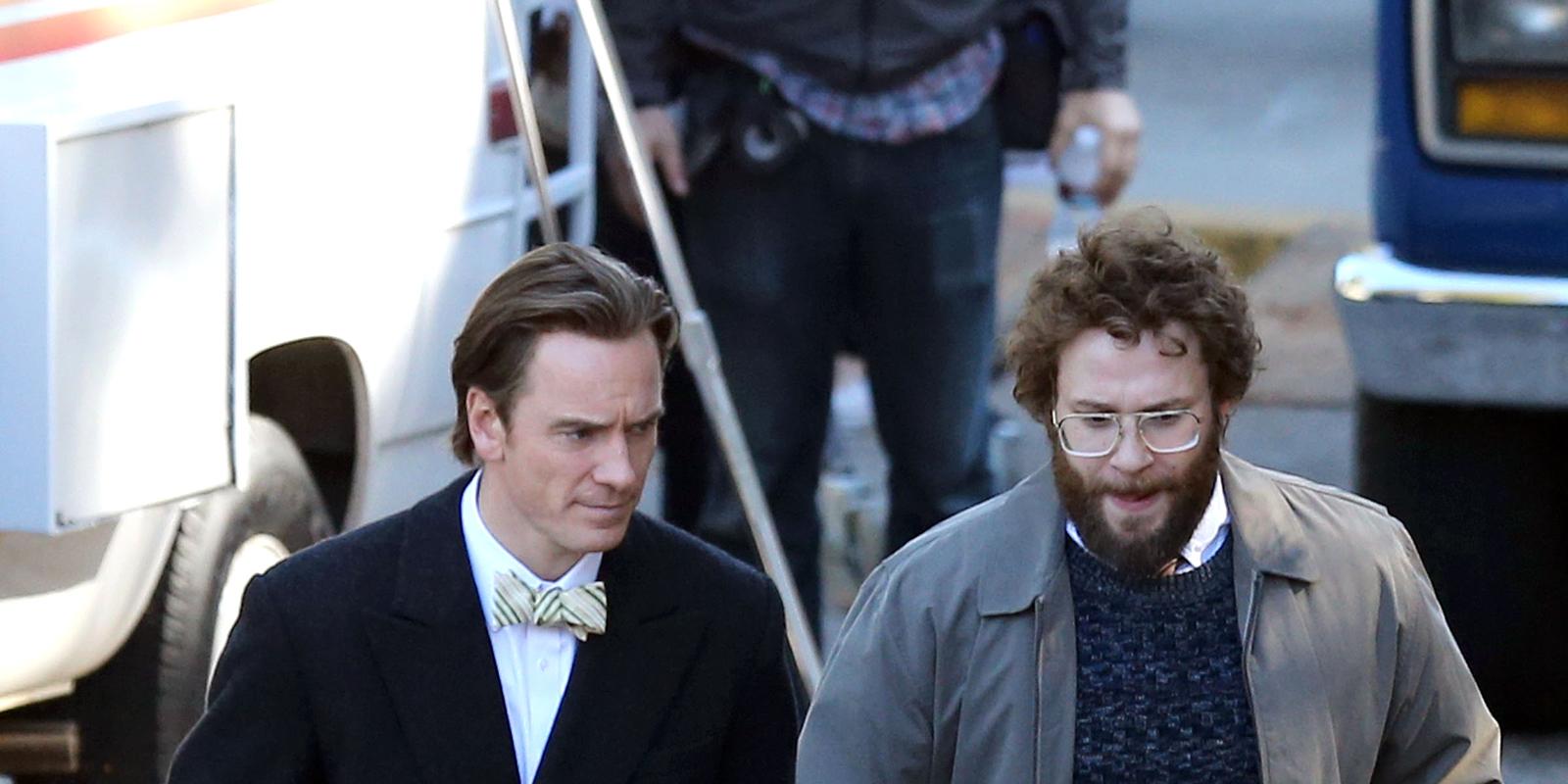 First look at Michael Fassbender and Seth Rogen in Steve Jobs