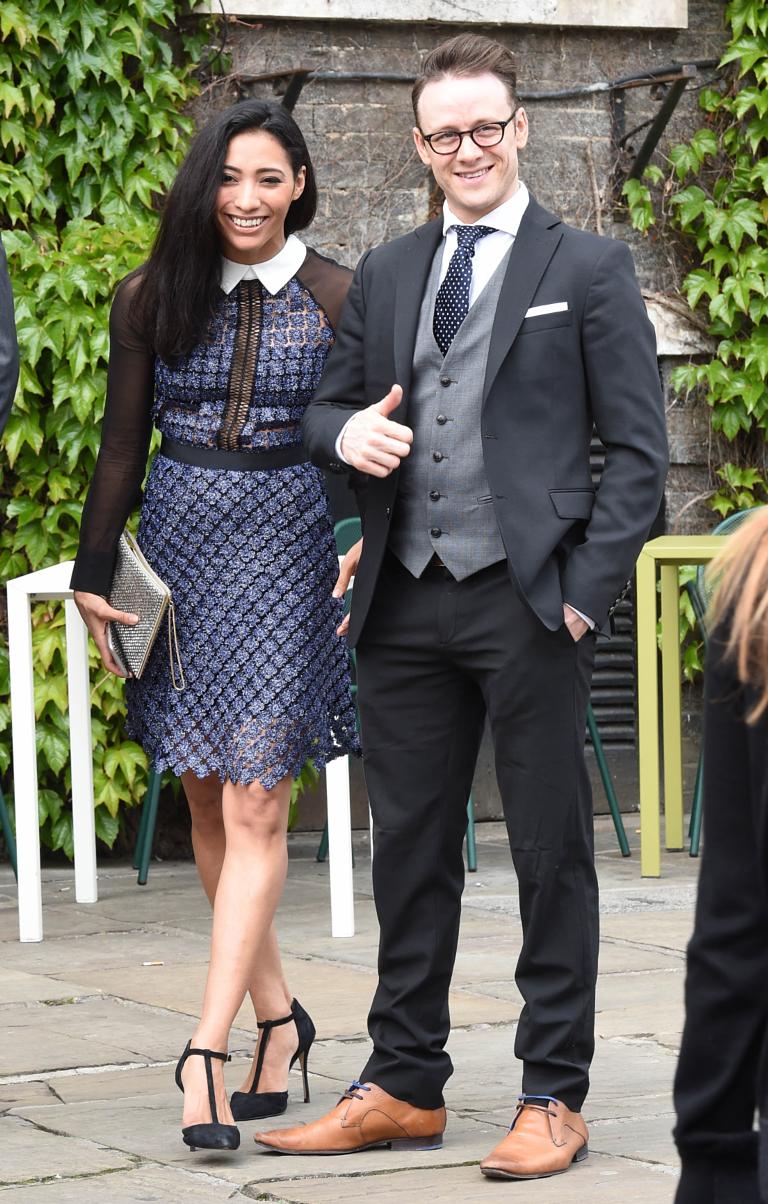 Coronation Street And Towie Stars Turn Up To Celebrate At Michelle Karen Hauer And Kevin Clifton Arriving At St Mary 39 S Church