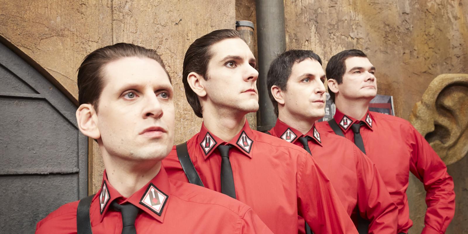 The cast of Yonderland nailed their tribute to Kraftwerk ... The cast of Yonderland nailed their tribute to Kraftwerk ...