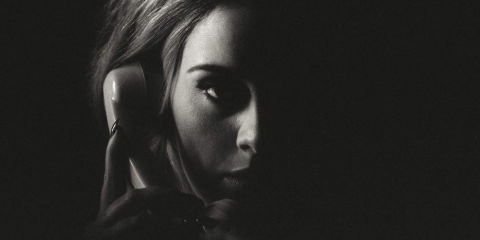Adele &#39;Hello&#39; single artwork.