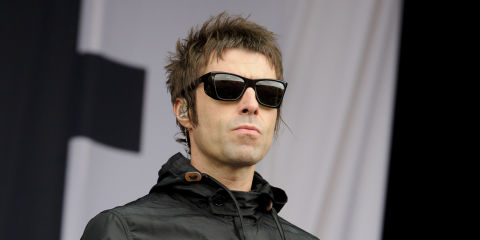 Liam Gallagher during Beady Eye's secret Glastonbury set