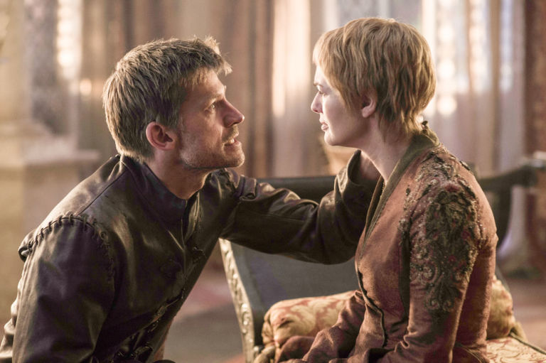 Nikolaj Coster-Waldau and Lena Headey as Jaime and Cersei Lannister