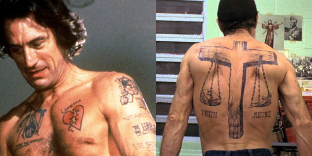12 baddest tattoos in movies from george clooney u0027s neck to 12 baddest tattoos in movies from george clooney u0027s neck to