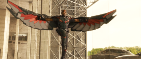 Anthony Mackie as Falcon in Avengers: Age of Ultron