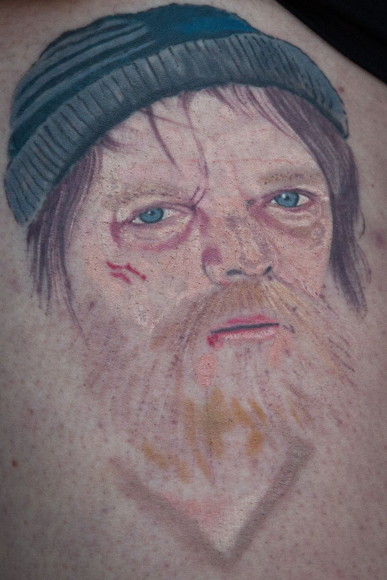 drunk student gets homeless ian beale tattooed on her leg drunk student gets homeless ian beale tattooed on her leg