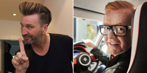 Robbie Savage and Chris Evans
