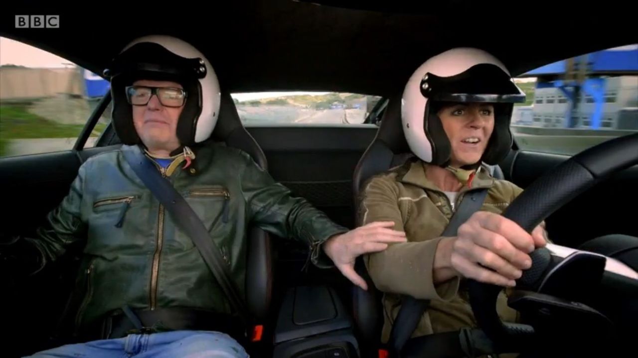 Chris Evans and Sabine Schmitz on Top Gear