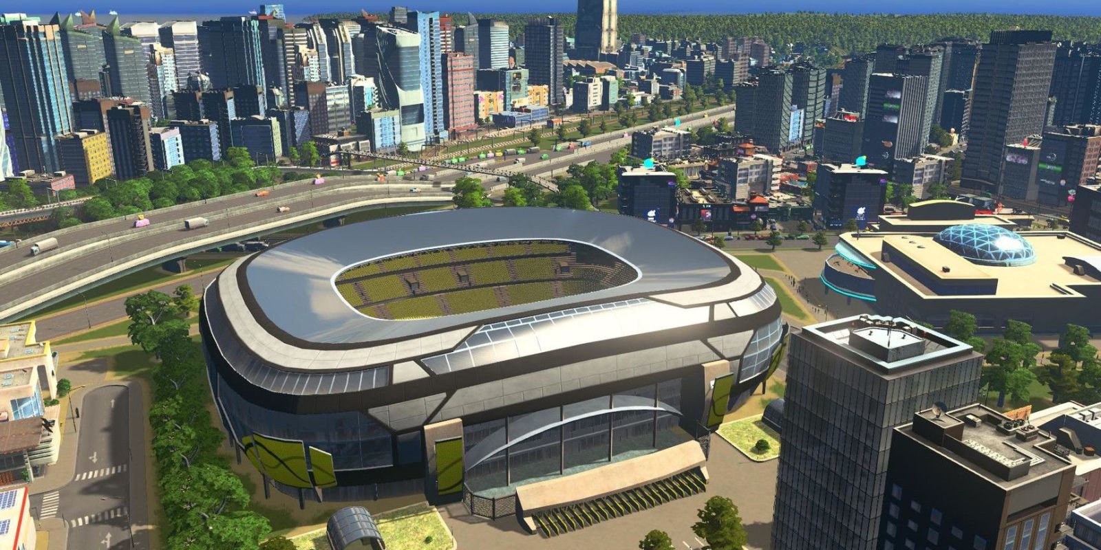 Cities Skylines now lets you build football stadiums