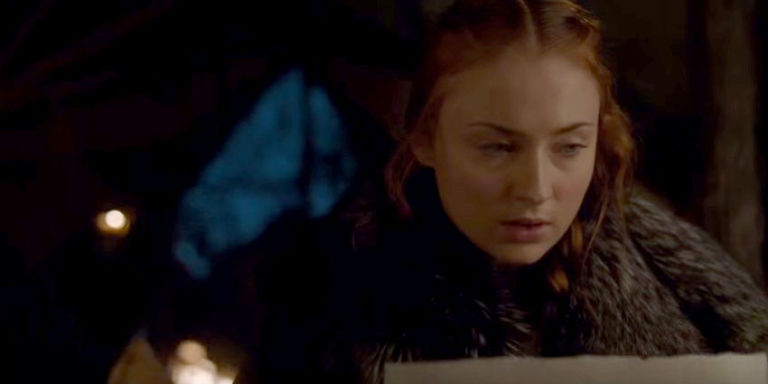 game of thrones has a fan figured out sansas letter sansa letter