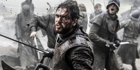 Jon Snow in Game of Thrones s06e09, 'Battle of the Bastards'