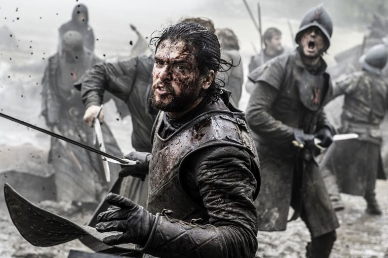 Jon Snow in Game of Thrones s06e09, 'Battle of the Bastards'