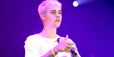 ATLANTIC CITY, NJ - JULY 15: Justin Bieber performs at Boardwalk Hall Arena on July 15, 2016 in Atlantic City, New Jersey.