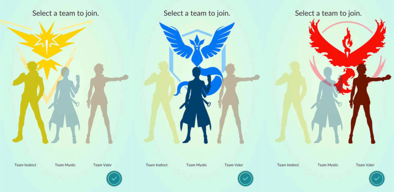 Pokemon Go teams