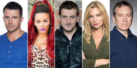 EastEnders' Samantha Womackas Ronnie Mitchell, Coronation Street's Chris Gascoyne as Peter Barlow, Emmerdale's John Middleton as Ashley Thomas, Hollyoaks,' Chelsee Healeyas Goldie McQueen, EastEnders' Neil McDermott as Ryan Malloy