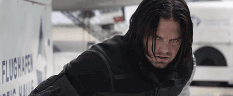 GIF Bucky Barnes Winter Soldier Captain America Sebastian Stan GIF Bucky Barnes Winter Soldier Captain America Sebastian Stan