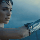 Wonder Woman stopping a bullet GIF