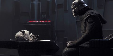 Kylo Ren and Darth Vader's helmet Star Wars: The Force Awakens