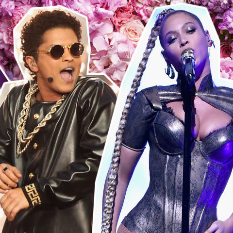 Ariana Grande, Bruno Mars and Beyoncé