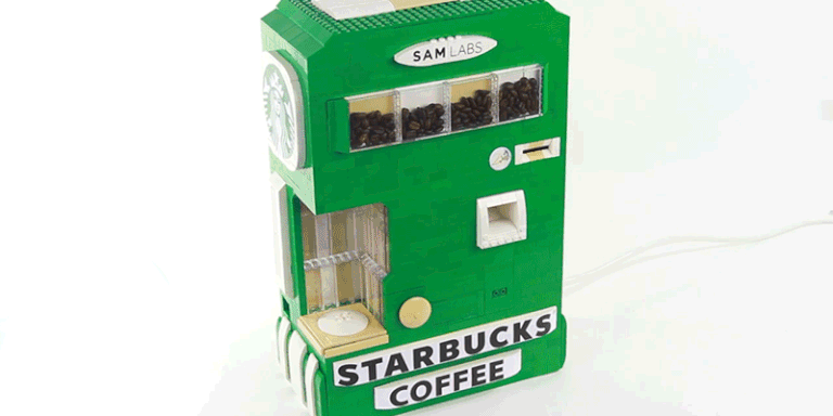 you can make your own working coffee machine out of lego how to make a lego vending machine that works