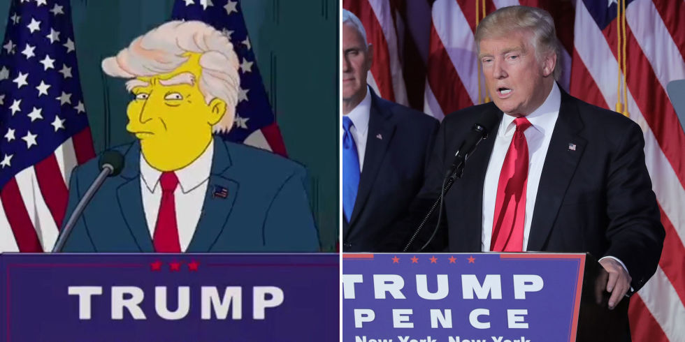 the simpsons predicted donald trump as president 16 years ago and