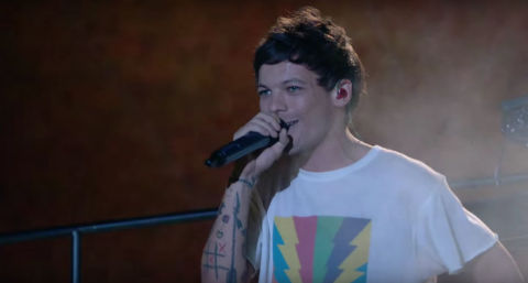 Louis Tomlinson during The X Factor final