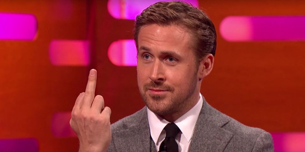 Bilderesultat for ryan gosling embarrassed
