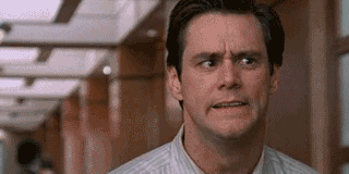 Jim Carrey shocked in Liar Liar