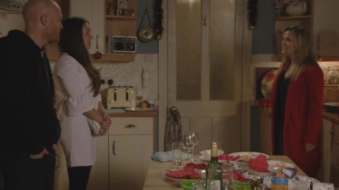 Tanya shouts at Max Branning and Stacey Fowler, December 25