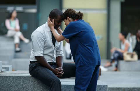 Adrian Lester in Trauma episode 2