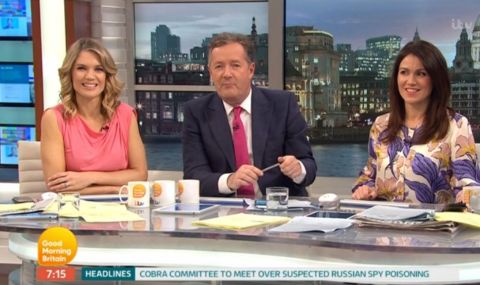 Charlotte Hawkins, Piers Morgan and Susanna Reid