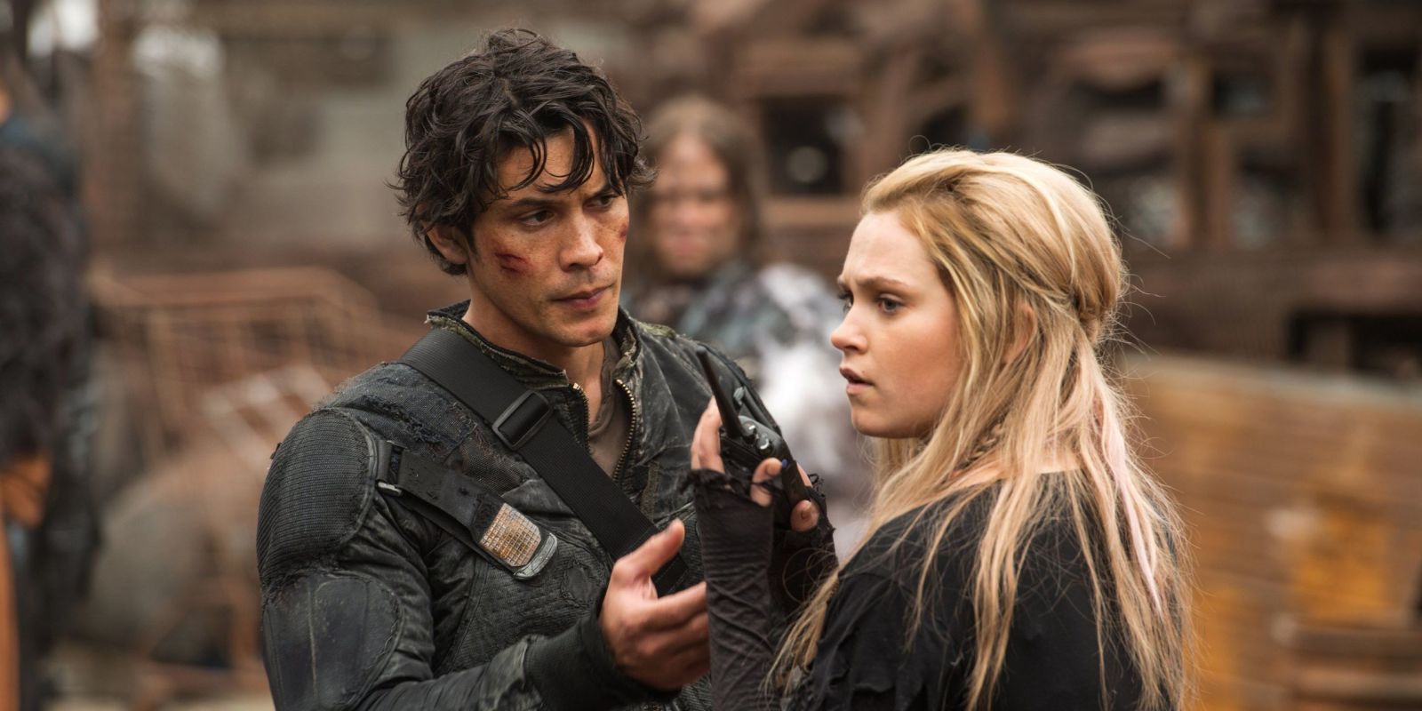 The 100 Season 5 Clarke And Bellamy