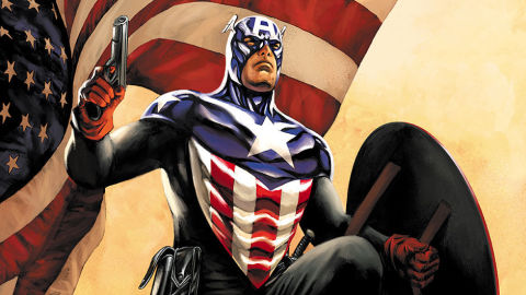 Bucky as Captain America