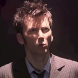 David Tennant is shocked in 'Doctor Who' - gif